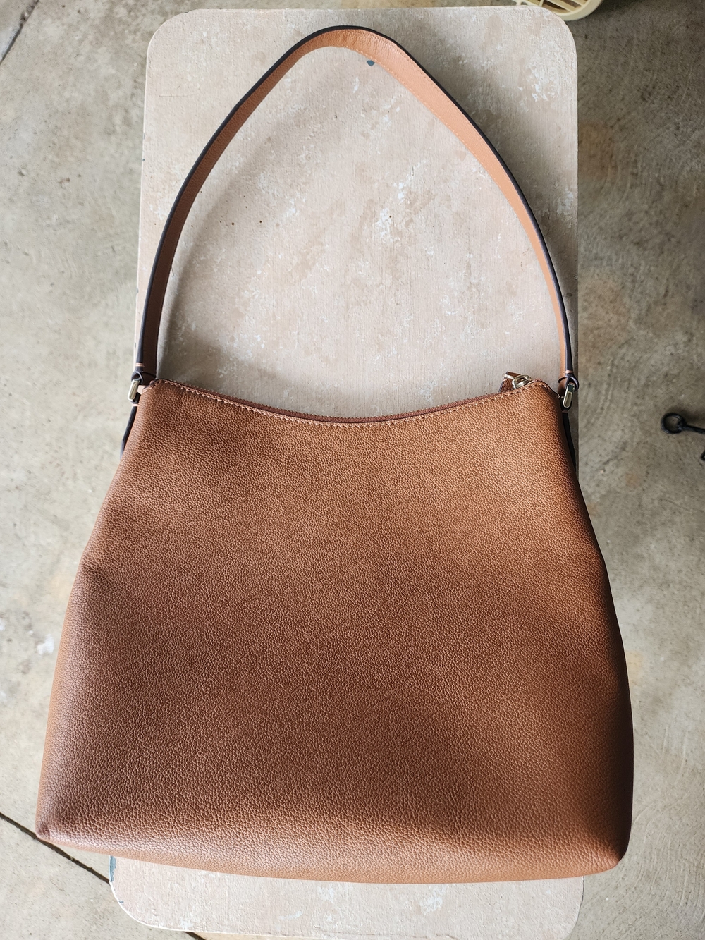 Kate Spade Bailey Brown Leather Shoulder Bag K4650 Warm Gingerbread - Picture 2 of 5